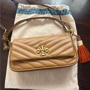 Tory Burch Kira Chevron Tassel Small Flap Shoulder Bag